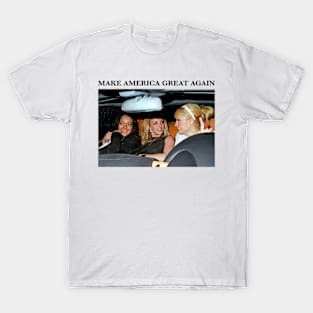 Make America great again Paris Lindsay Britney car T-Shirt